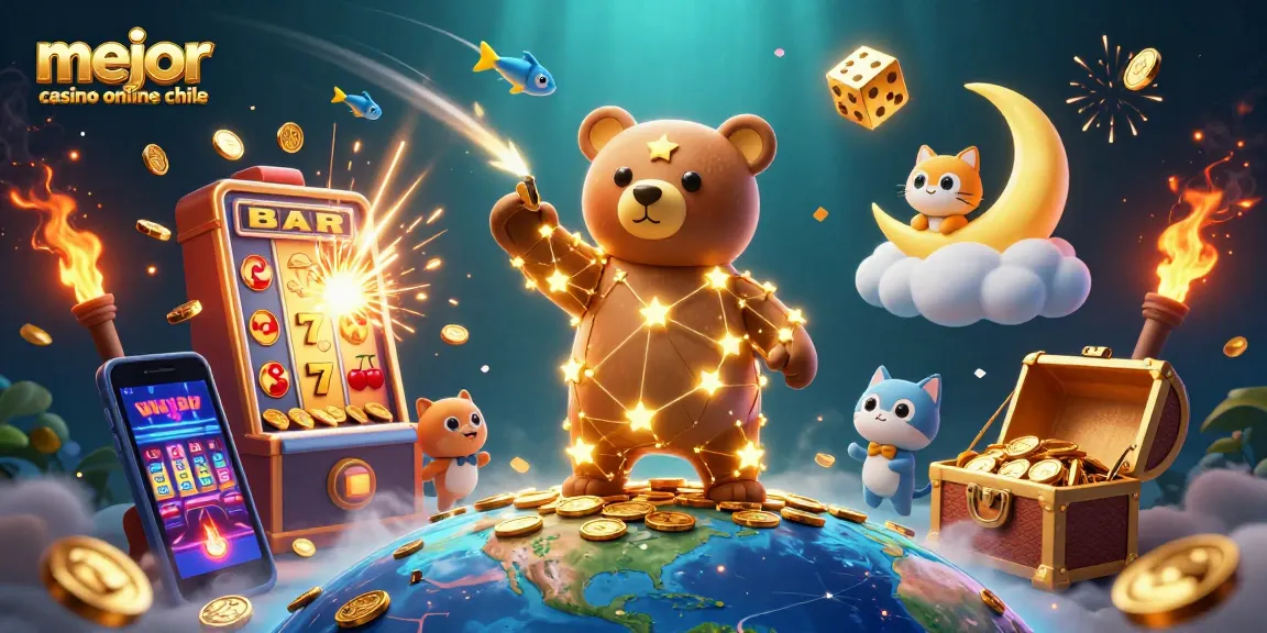 Gana en el mejor casino online Chile con tragamonedas y giros gratis en una escena dinámica llena de diversión.