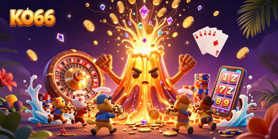 KO66 unleashes a fun-filled eruption of casino treasures in a vibrant digital gaming scene.