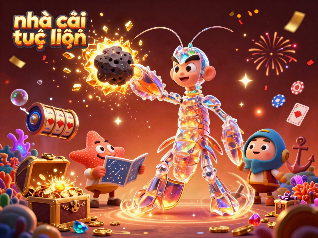 Experience vibrant online gaming action at nhà cái trực tuyến with samurai mantis shrimp and treasure explosions.