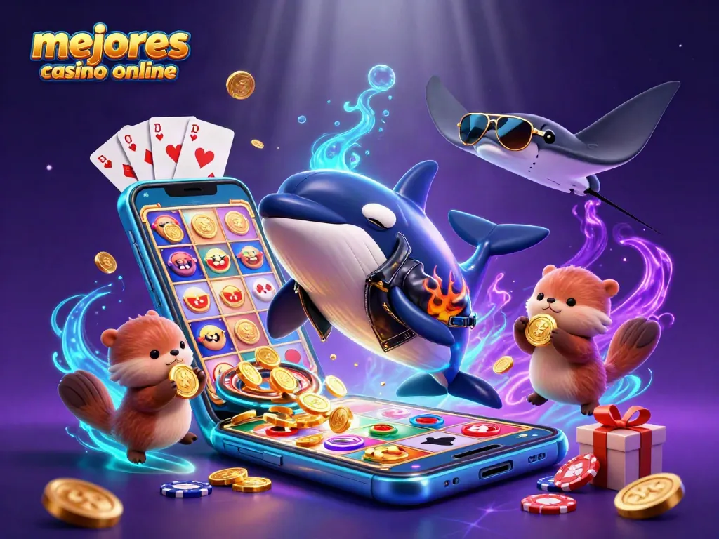mejores casinos online: orca y rayas en un colorido mundo de tragamonedas y premios dorados
