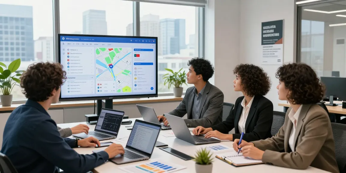 Trabajo de equipo en agencia SEO local España optimizando estrategias digitales.