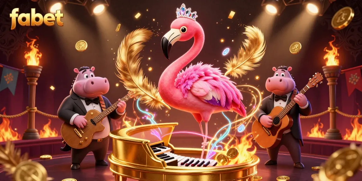Experience the thrill of fabet as the flamingo singer serenades at a vibrant casino scene.