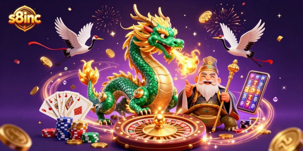 Experience thrilling gameplay at s8inc with vibrant casino elements and dynamic characters.