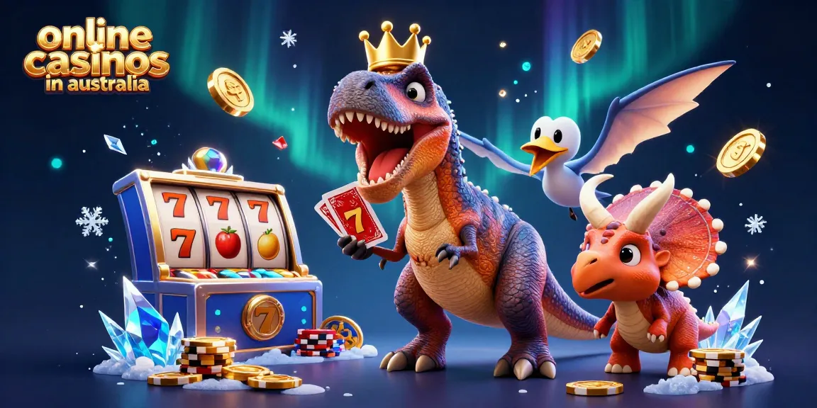 Engage with online casinos in Australia featuring dynamic characters and exciting games in a colorful setting